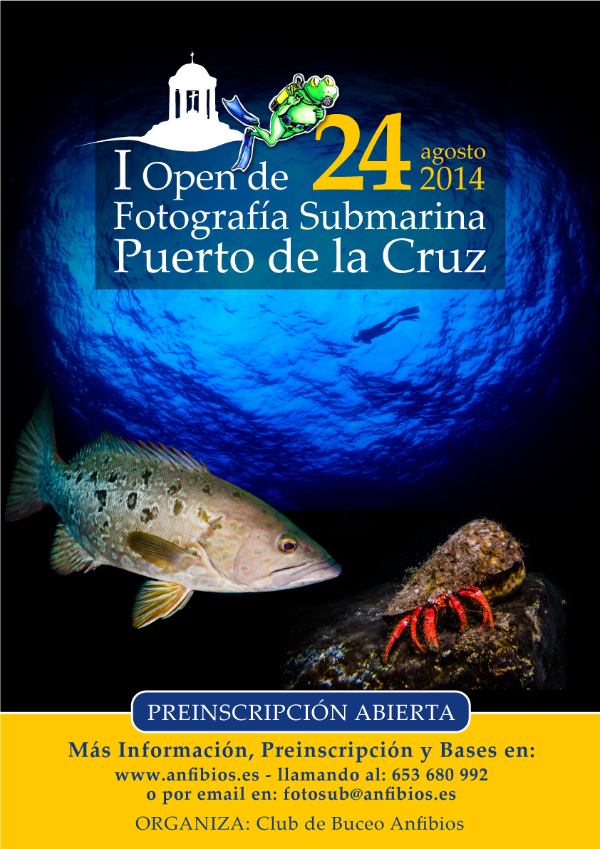 Abierto el plazo de preinscripción del 1er Open de Fotografía Submarina Puerto de la Cruz